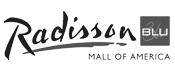 Logo of the Radisson BLU Hotel in the Mall of America